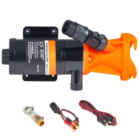 RV Portable Macerator Pump, 12V, 12GMP Quick Release RV Waste Pump