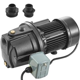 1HP Premium Cast Iron Shallow Well Jet Water Pump, 115 Volt, 17.6 GPM 164 FT Maximum Head Irrigation Water Pump