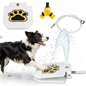 Dog Water Fountain Outdoor,No Electricity Step-On Activated Pet Sprinkler,Paw-Controlled Drinking Dispenser For Large & Small Dogs,Automatic Wate (Option: 12521202)