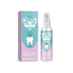 Pet Dental Spray For Dogs & Cats, No Brushing Needed, Freshen Breath & Whiten Teeth Oral Care Spray (Option: 1box)